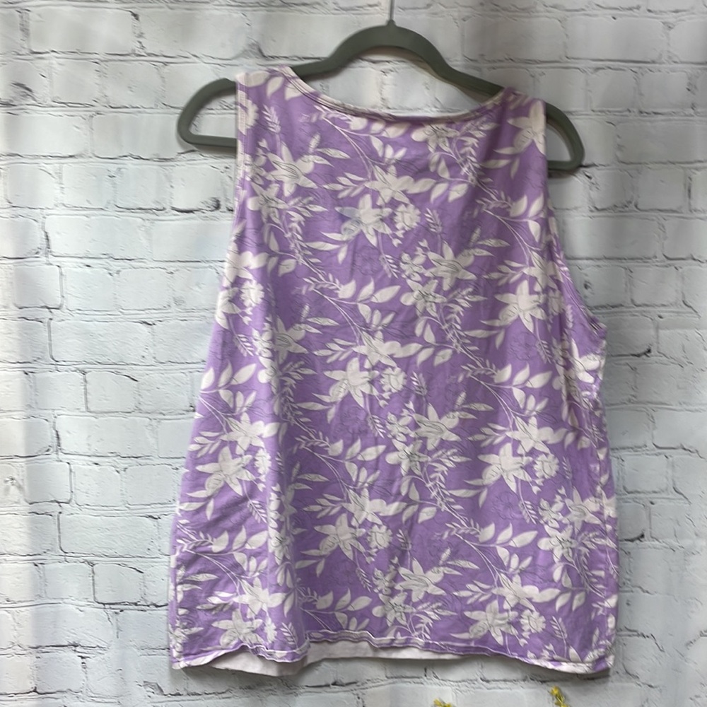 Duluth Trading Co Cotton spandex 2x floral tank top - Picture 5 of 6